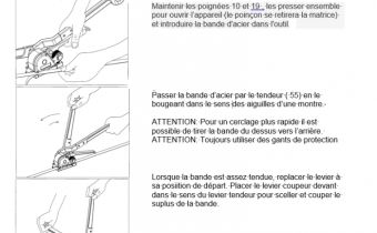 Appareil feuillard acier manuel SL