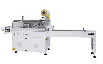 FW - Flow pack machine with rotary sealing and upper of lower film reel